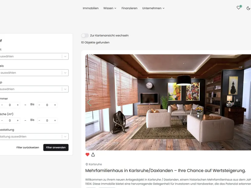 Immobilienmakler Webseite