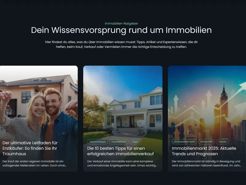 Immobilienmakler Webseite