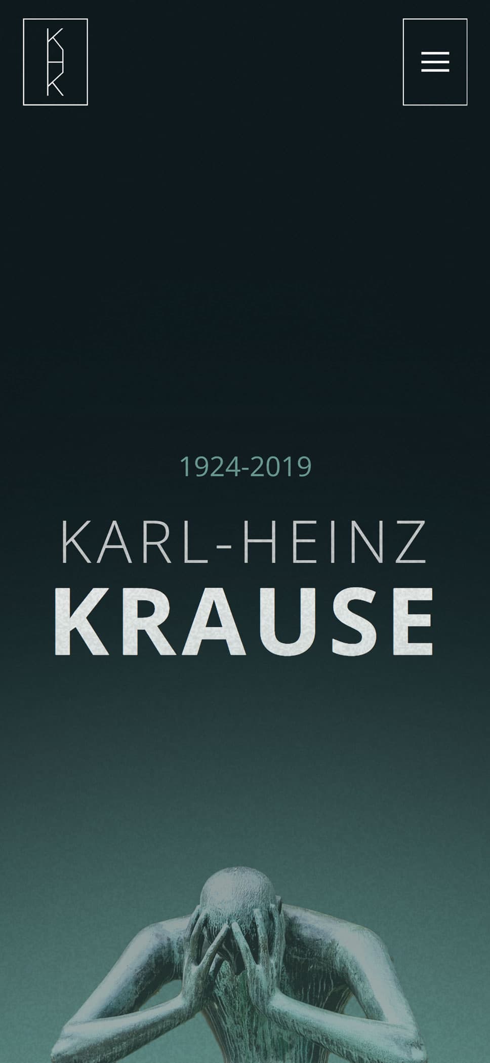 Screenshot von Karl-Heinz Krause Webseite